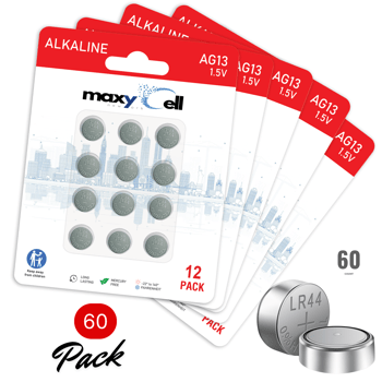 Maxycell 48 Adet Ag13 Lr44 1,5 V Maxycell Düğme Pil