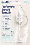 Livenzi Steam Pro 2000 Çok Fonksiyonlu Buharlı Temizlik & Hijyen Makinesi Beyaz