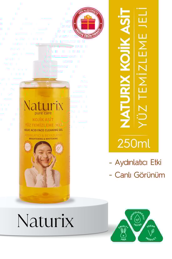 Naturix Kojik Asit Yüz Temizleme Jeli 250 ml