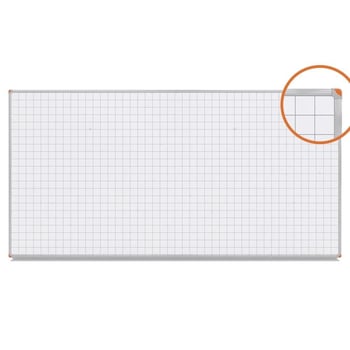 Kareli Mıknatıslı Yüzey Beyaz Yazı Tahtası 120x270cm