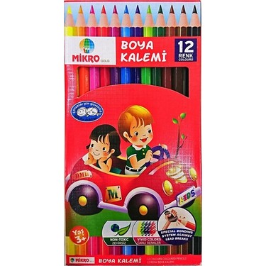 Mikro Gold Boya Kalemi 12 Renk 12'li