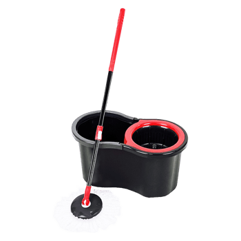 Zambak Zp-280 Lodos ( 13lt & Siyah & Şirink ) ( Otomatik Dönerli ) Kova Mop Temizlk Seti