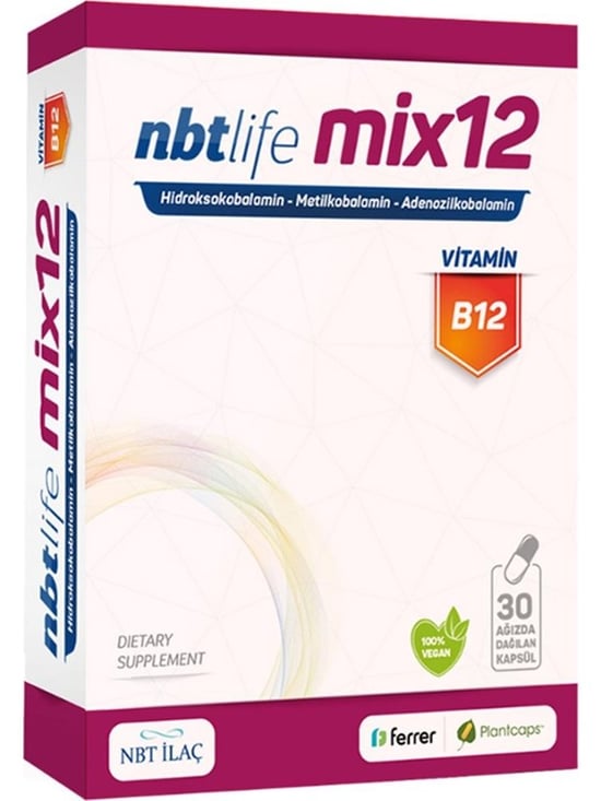 Nbt Life Mix Vitamin B12 30 Kapsül