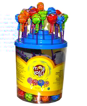 Moji Lolli Lolipop, Moji Lolli  ,Lolipop, 10 gr , Moji Lolli Lolipop 110'lu, toptan gıda, toptan satış 