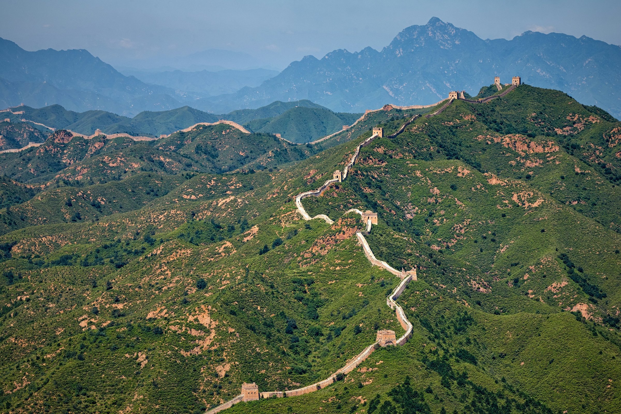 Great Wall of China morning mist