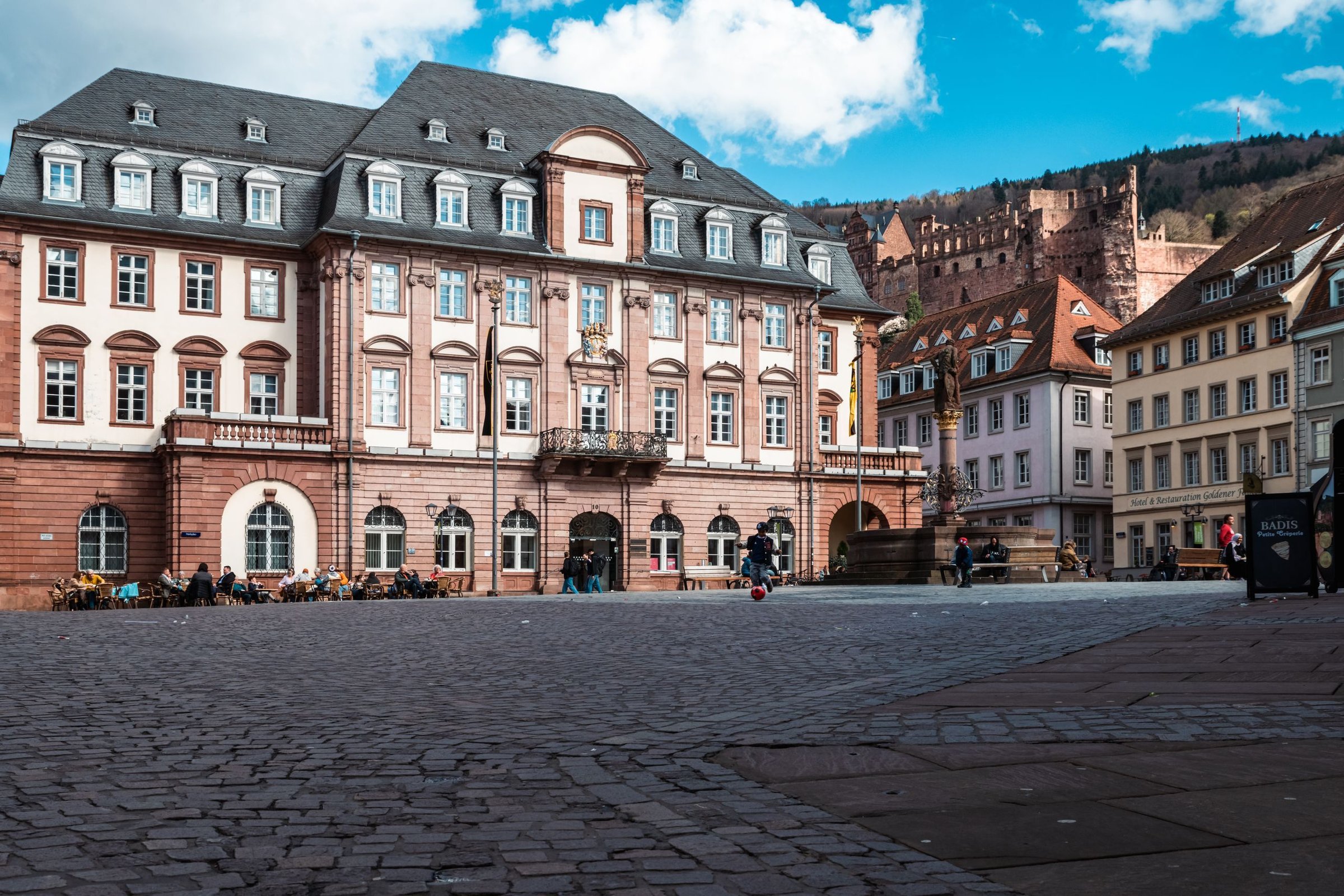 Kota tua Heidelberg dari ketinggian
