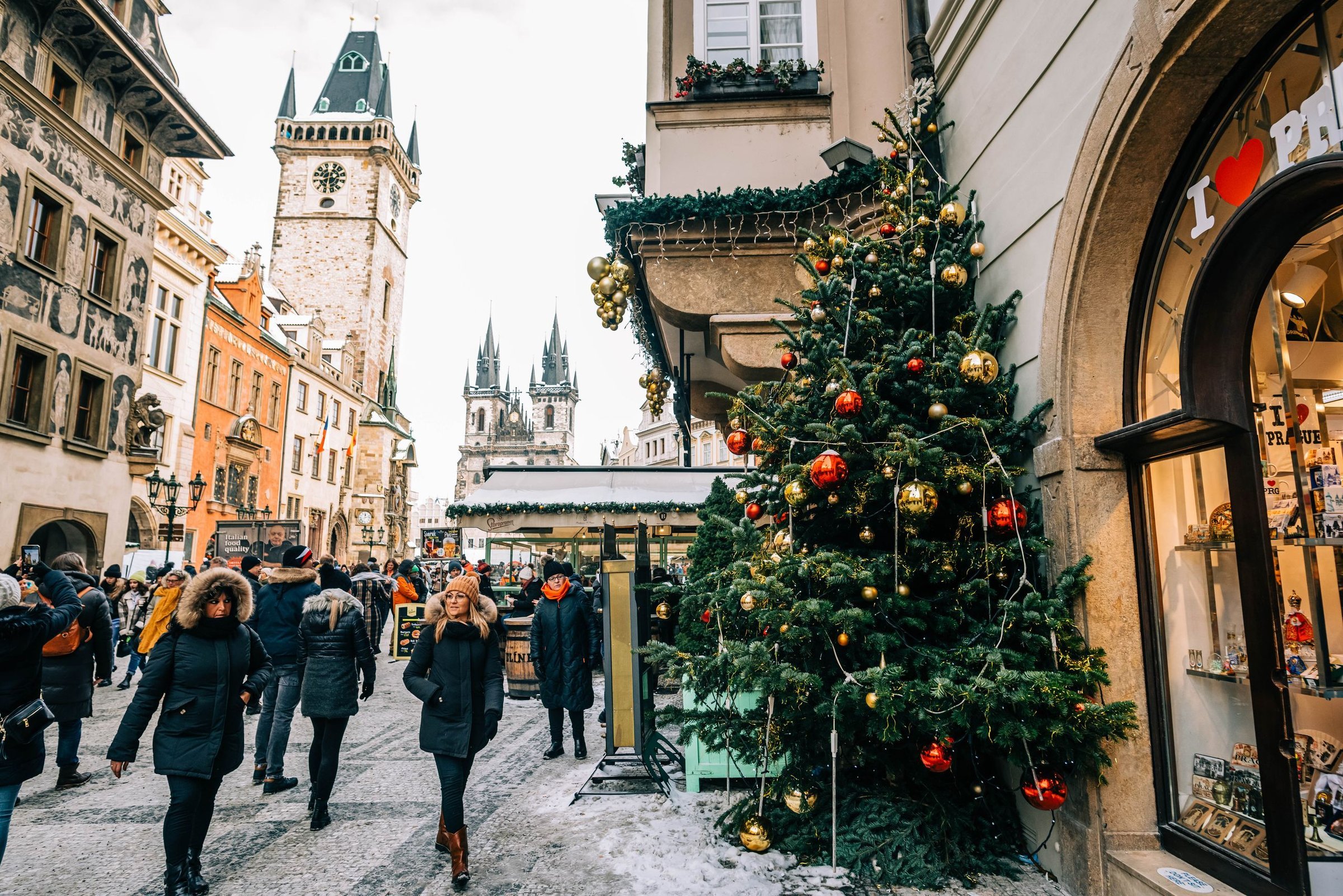 Pasar Natal di Old Town Square Praha