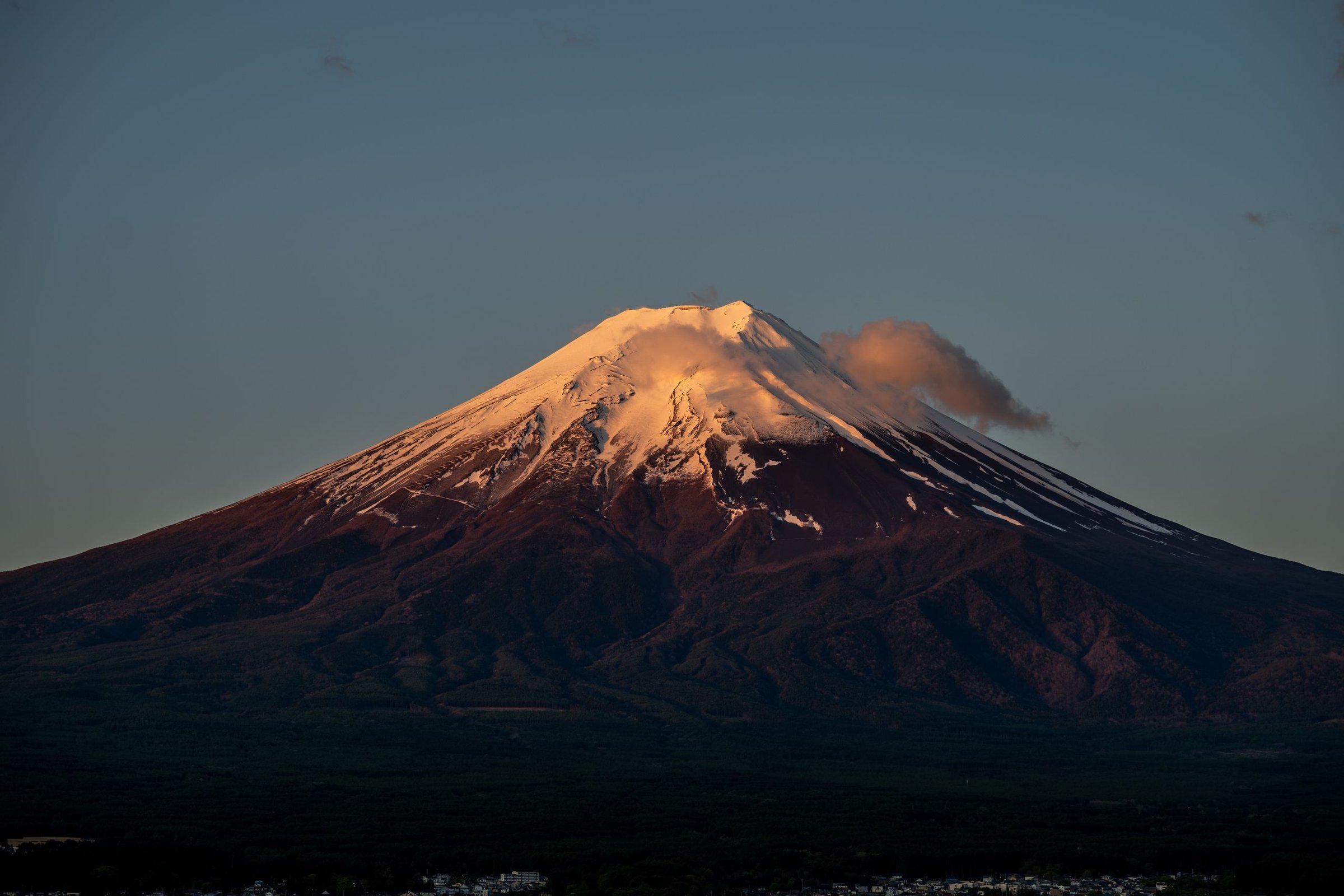 musim semi di Gunung Fuji, Jepang