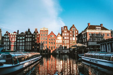 Pemandangan perjalanan di Europe travel