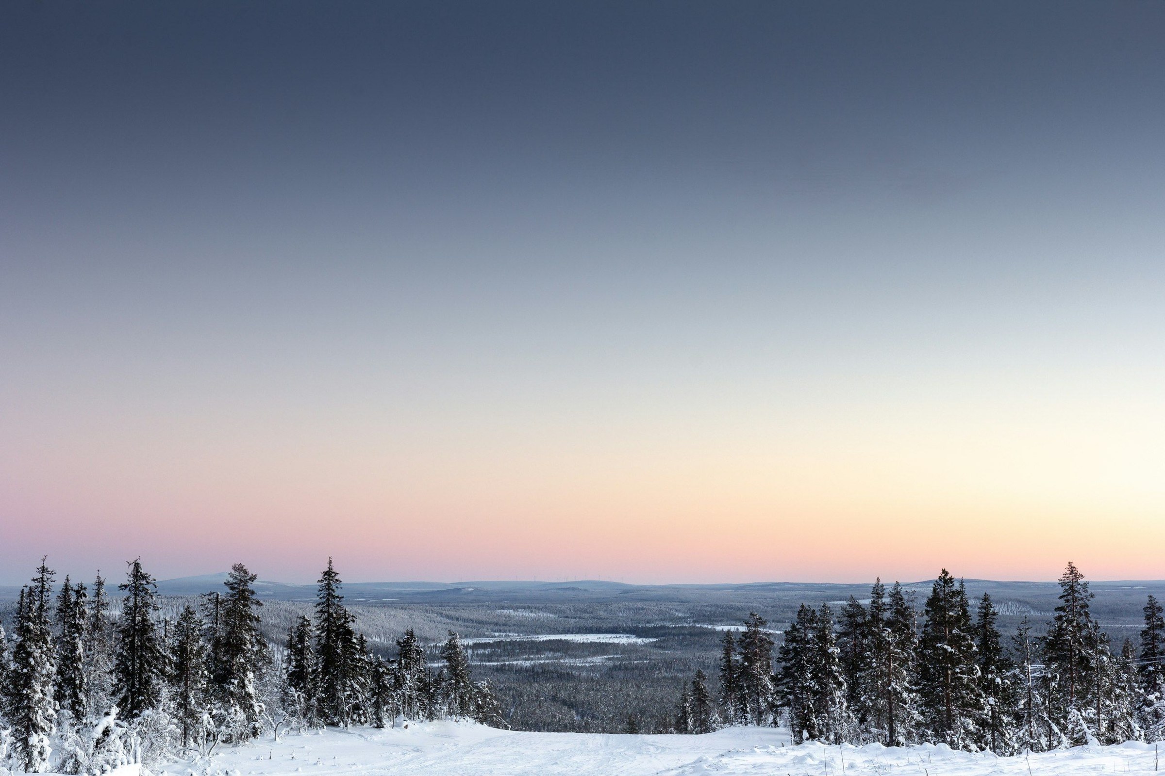 Panorama: Pemandangan Lapland, Finlandia