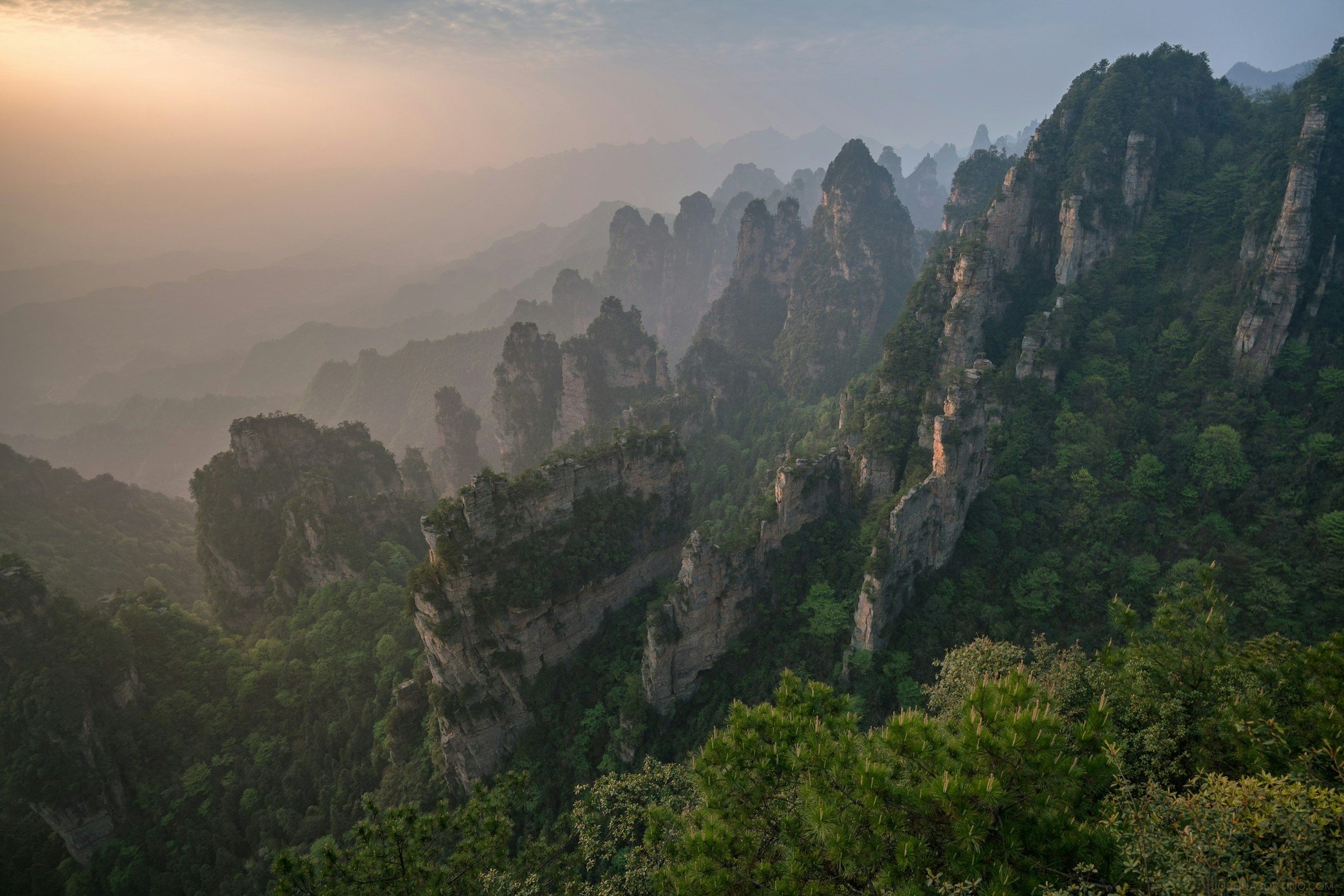 Panorama alam di China