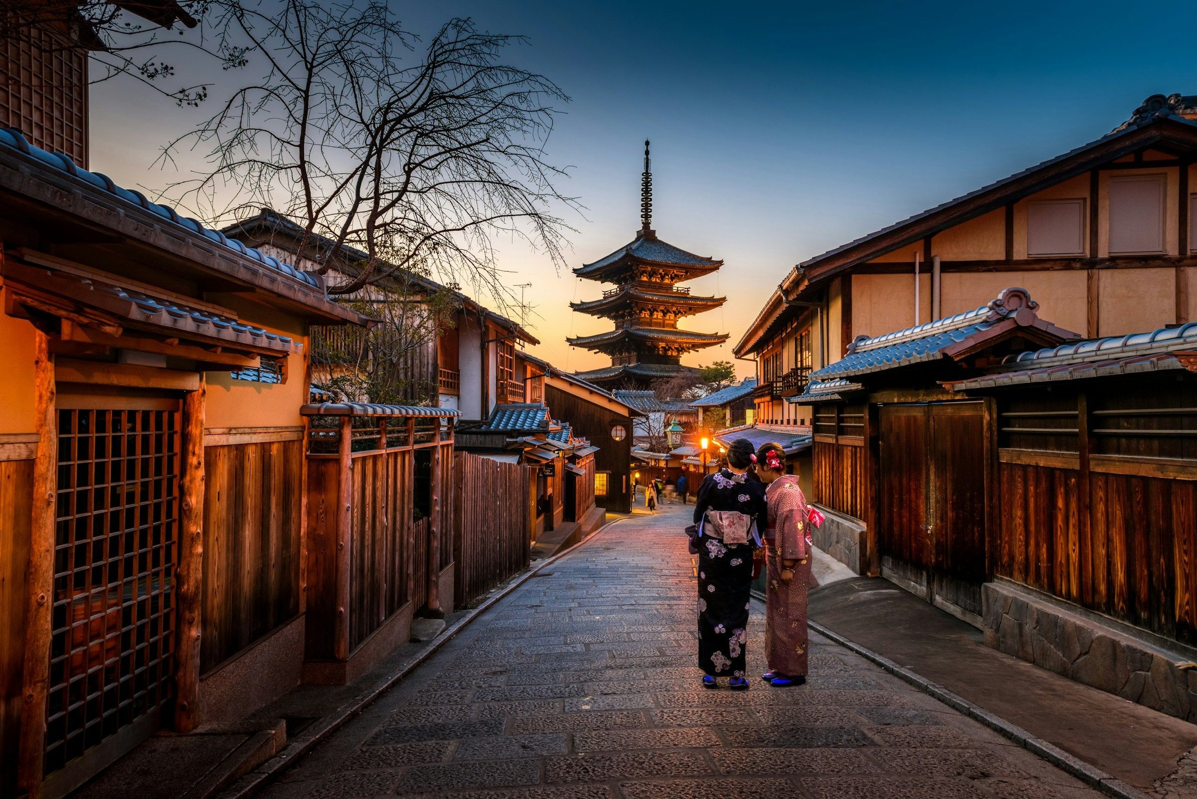 Suasana jalan ramah keluarga di Jepang
