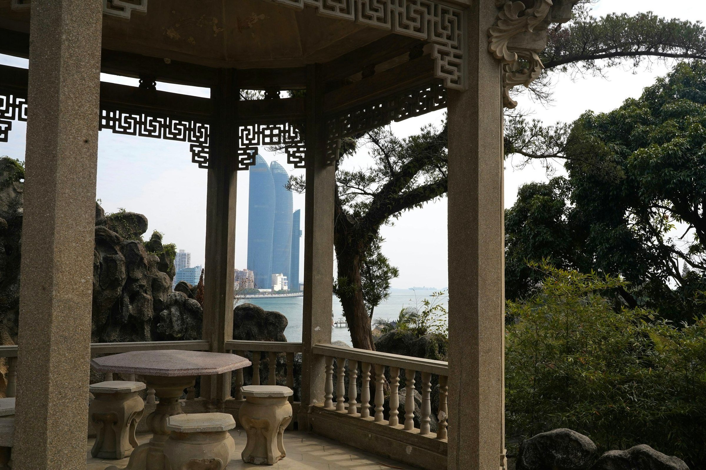 Pemandangan perjalanan di China