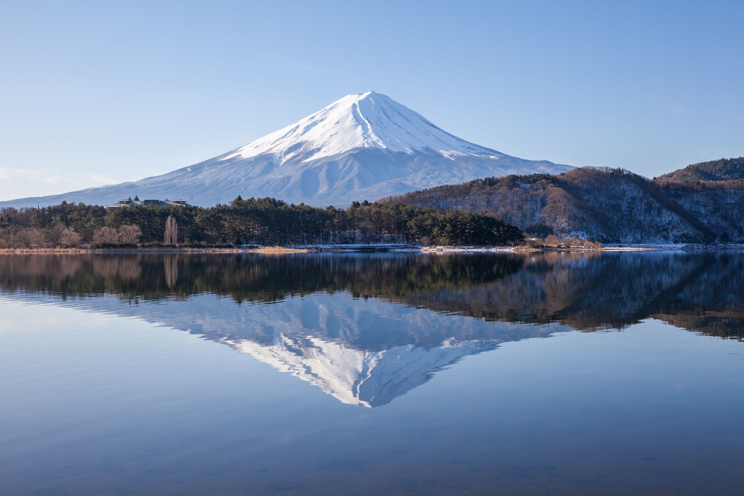 Refleksi Fuji di Danau Kawaguchi
