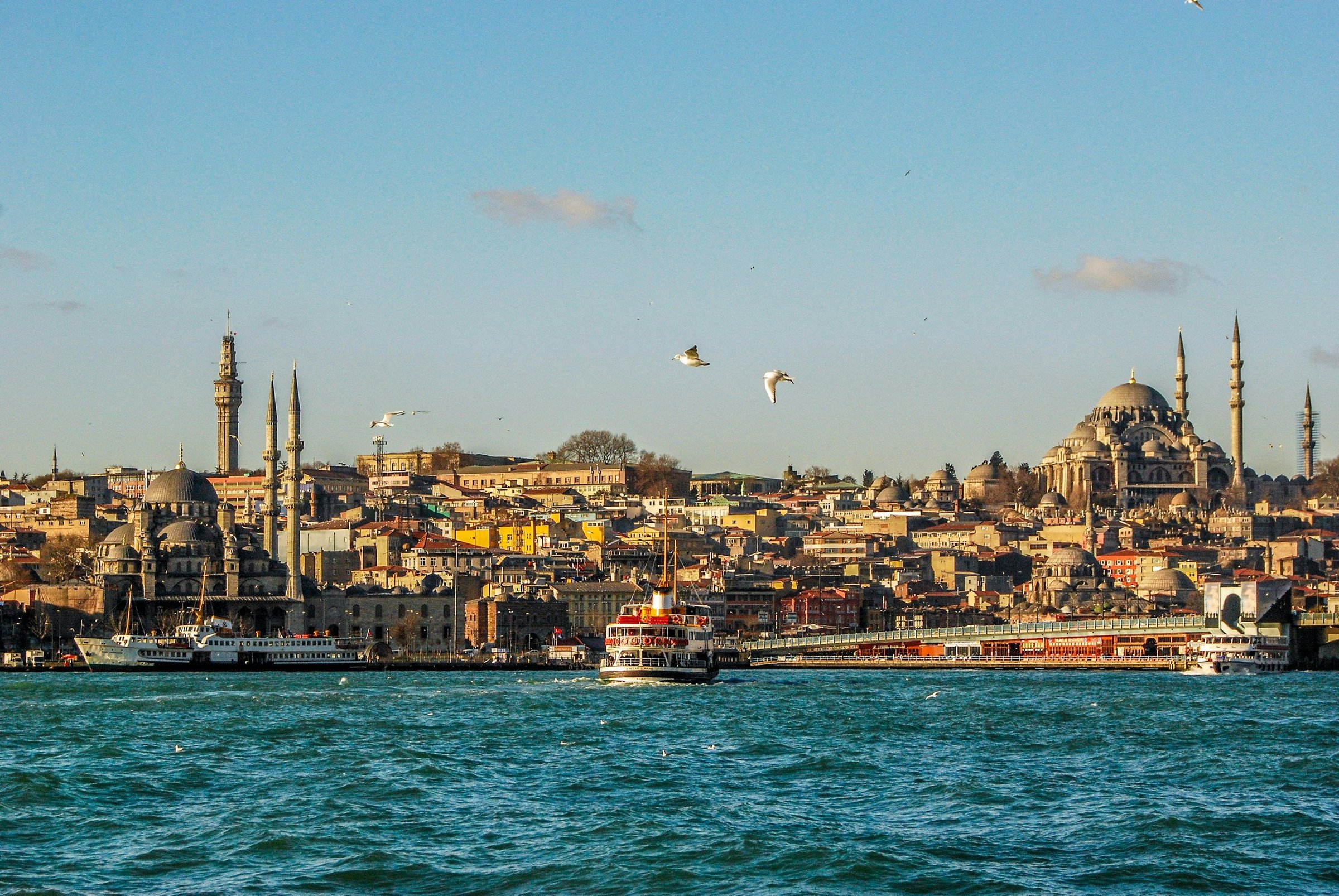 Pemandangan perjalanan di Istanbul Turkey