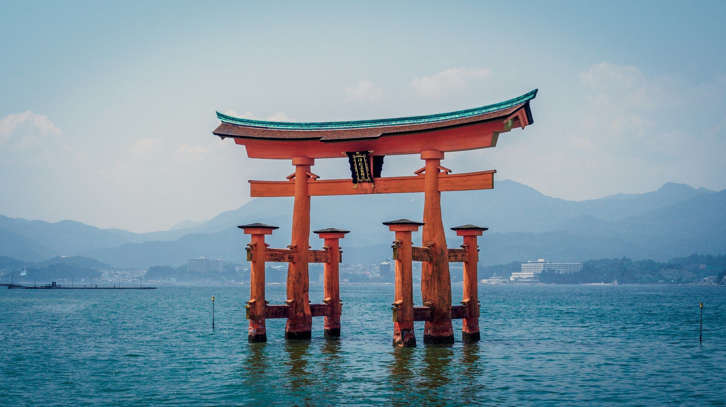 Pemandangan perjalanan di Japan