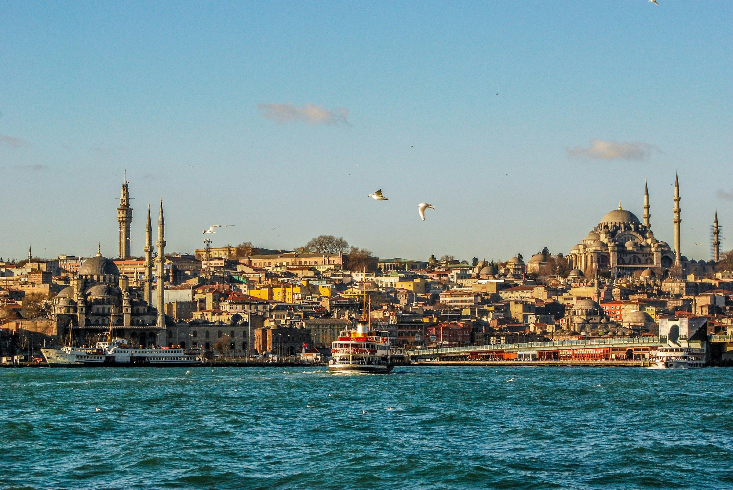 Pemandangan perjalanan di Istanbul Turkey