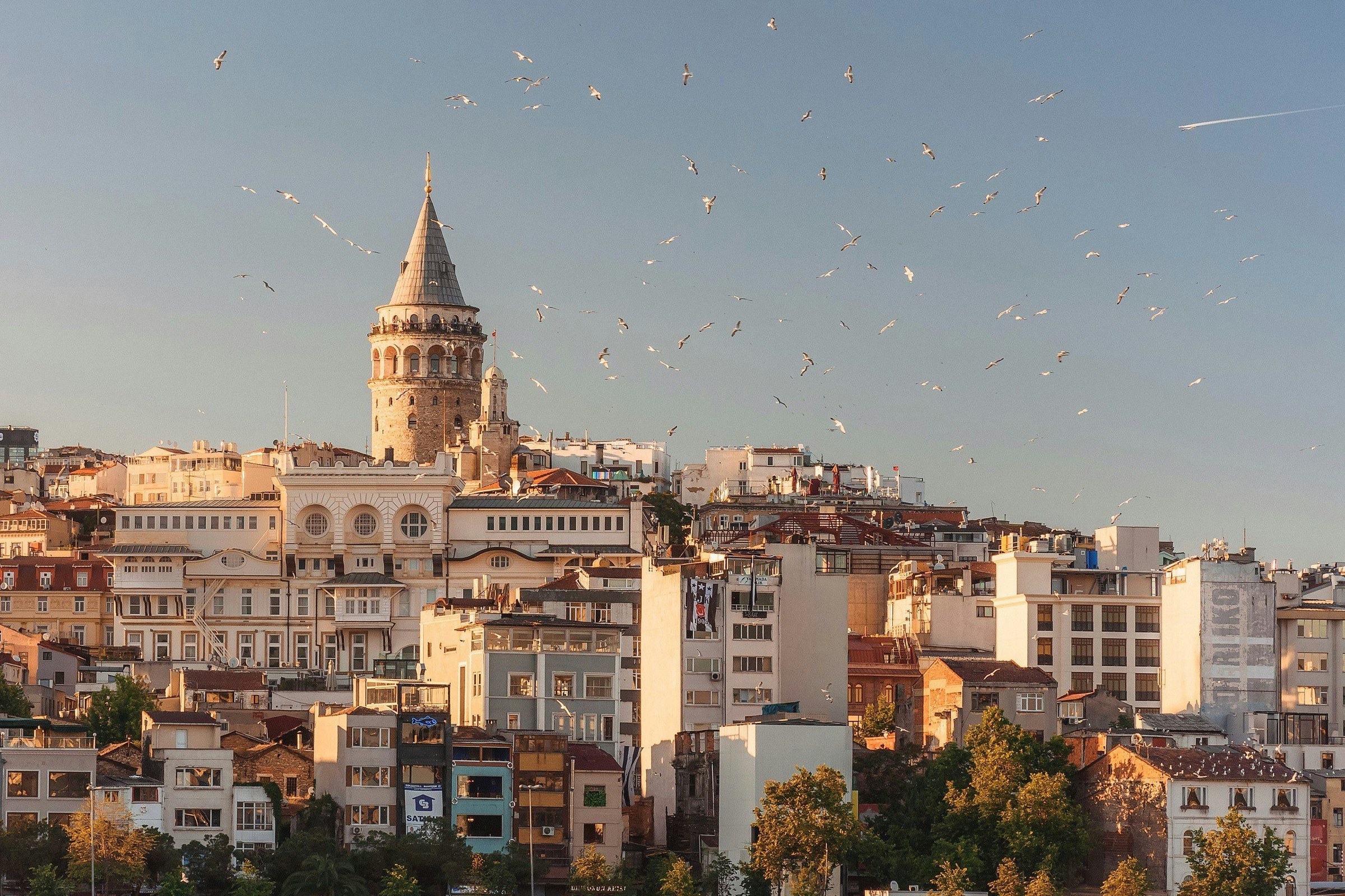Panorama alam di Istanbul Turkey