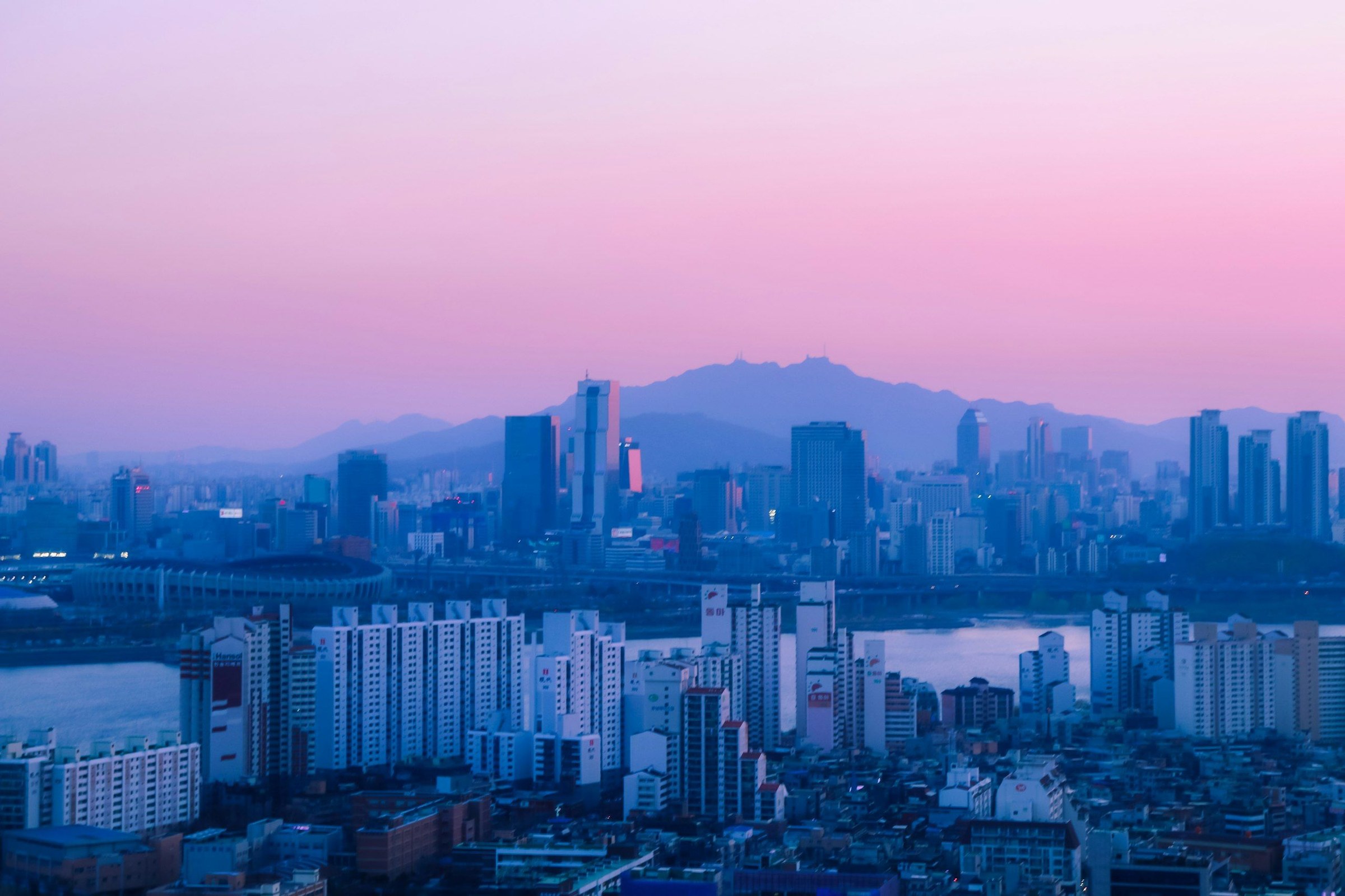 Panorama alam di South Korea Seoul