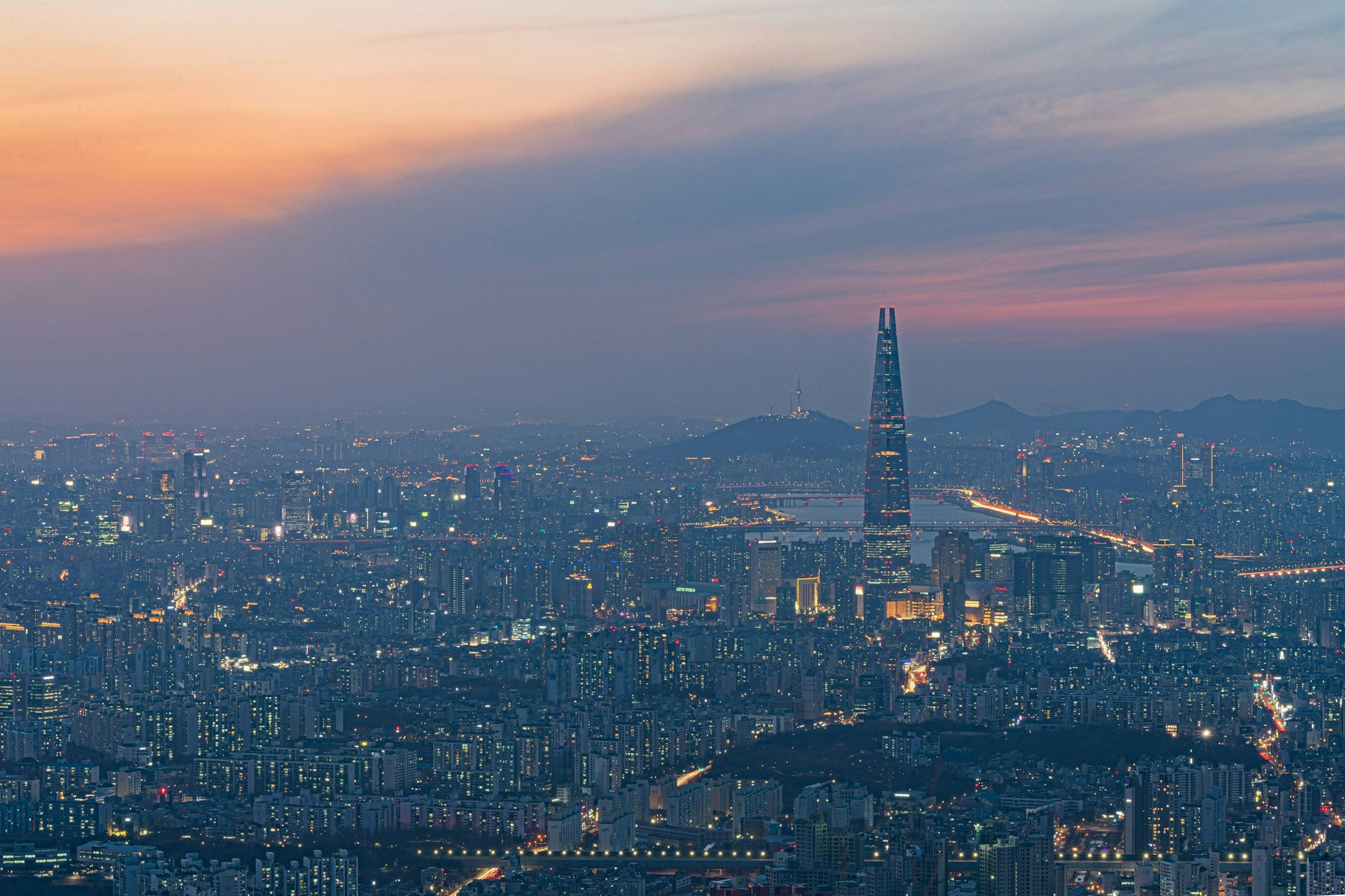 Panorama alam di South Korea Seoul