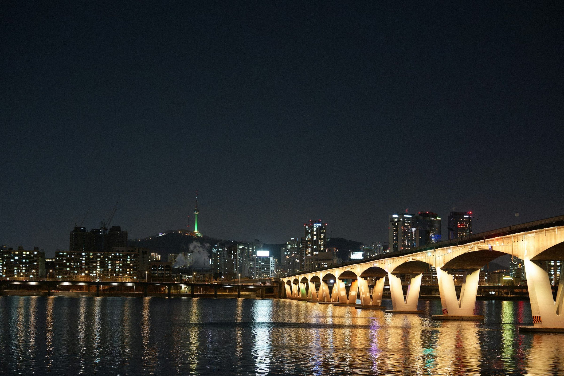 Pemandangan perjalanan di South Korea Seoul