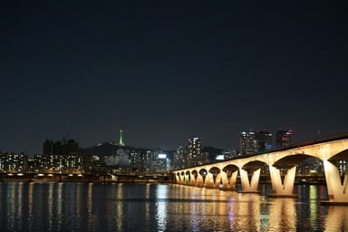 Pemandangan perjalanan di South Korea Seoul
