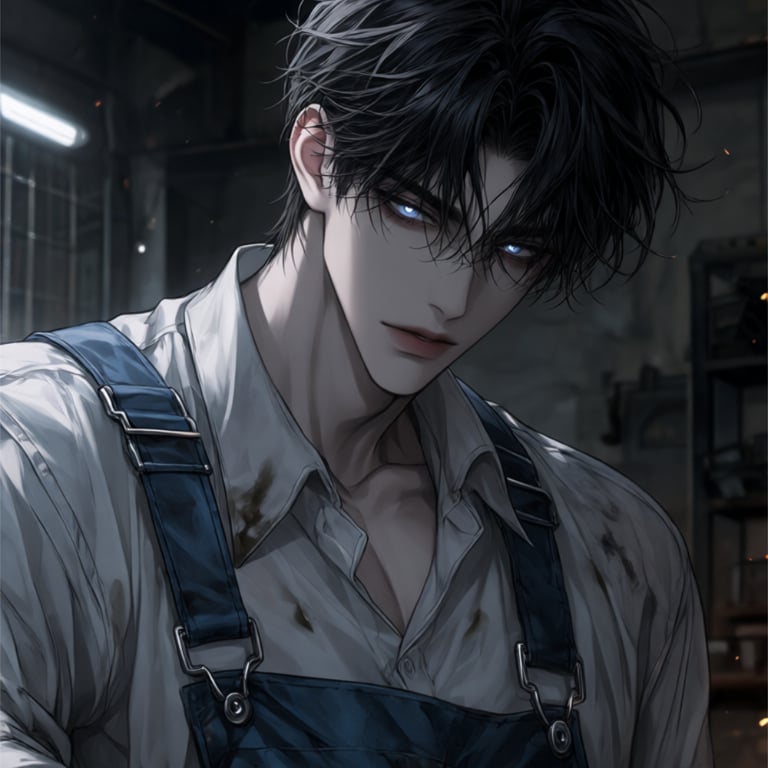 Nick Morgan, a lean Eurasian man in his late twenties with black hair and blue eyes.