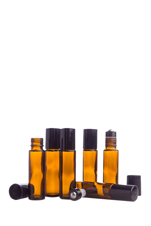 10 mL Amber Roller Bottle (6-Pack)