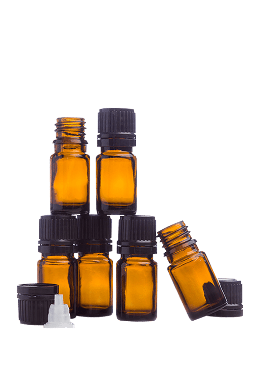5 mL Amber Bottles (6-Pack)
