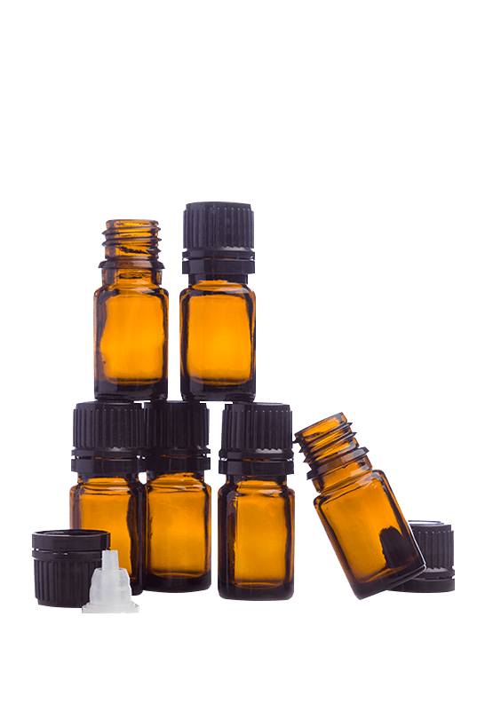5 mL Amber Bottles (6-Pack)