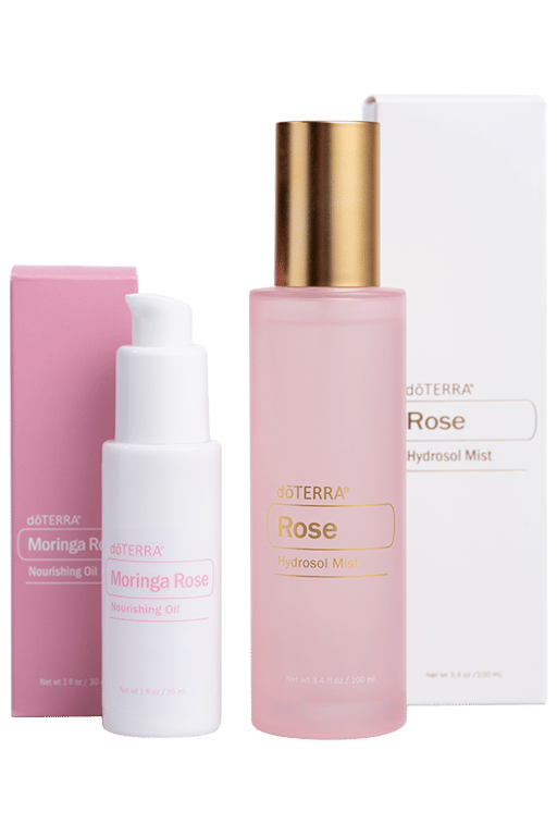 Rose Hydrosol Mist and Moringa Rose Oil