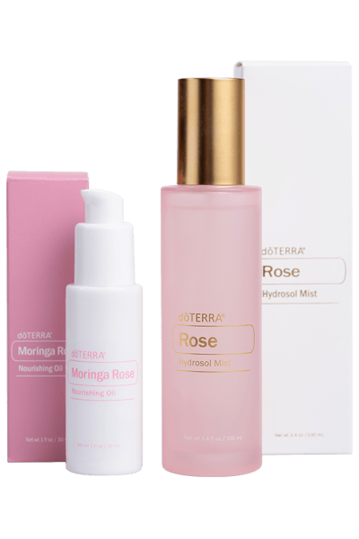 Rose Hydrosol Mist and Moringa Rose Oil