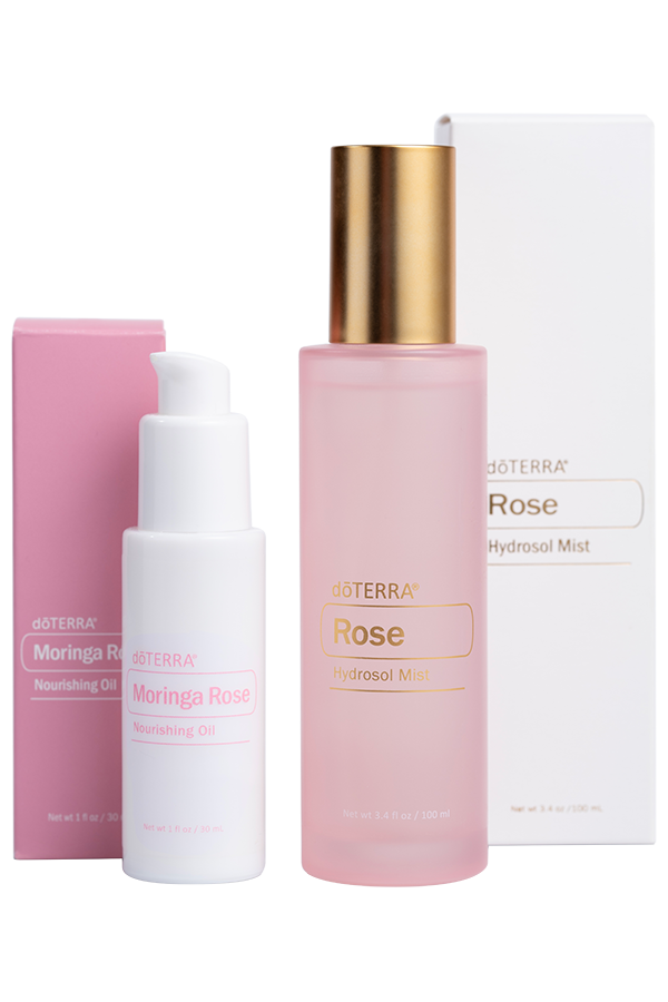Rose Hydrosol Mist and Moringa Rose Oil