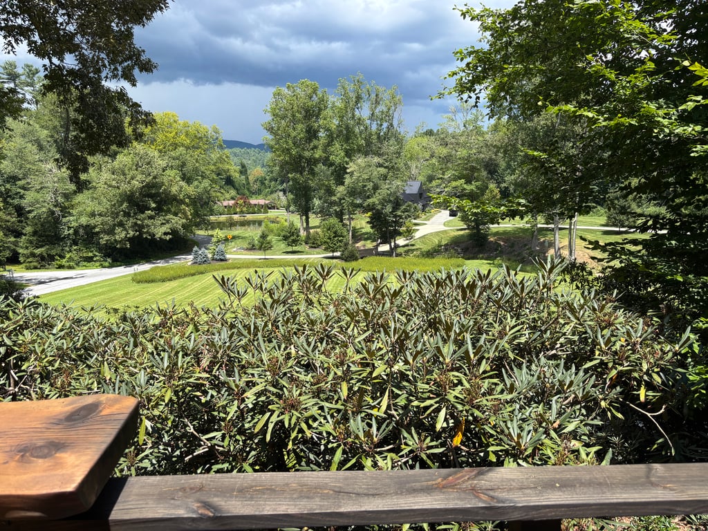 View from Gregory and Anchali‘s back deck.