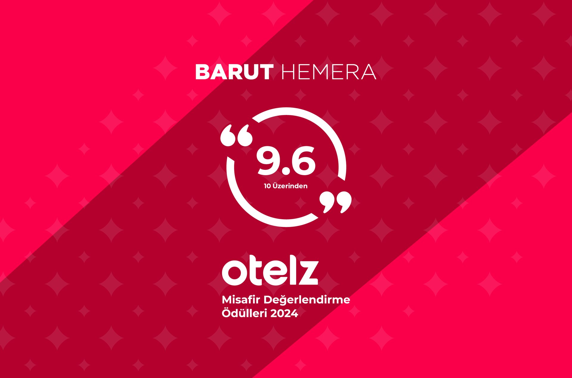 Barut Hemera Otelz Misafir Değerlendirme 2024 Ödülünü Aldı