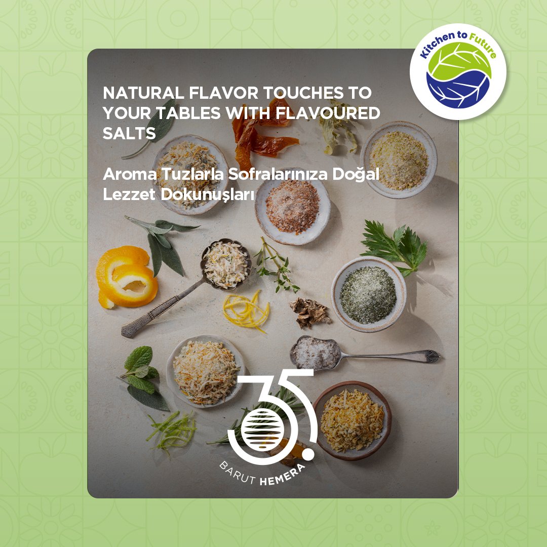 NATURAL FLAVOR TOUCHES TO YOUR TABLES WITH FLAVOURED SALTS