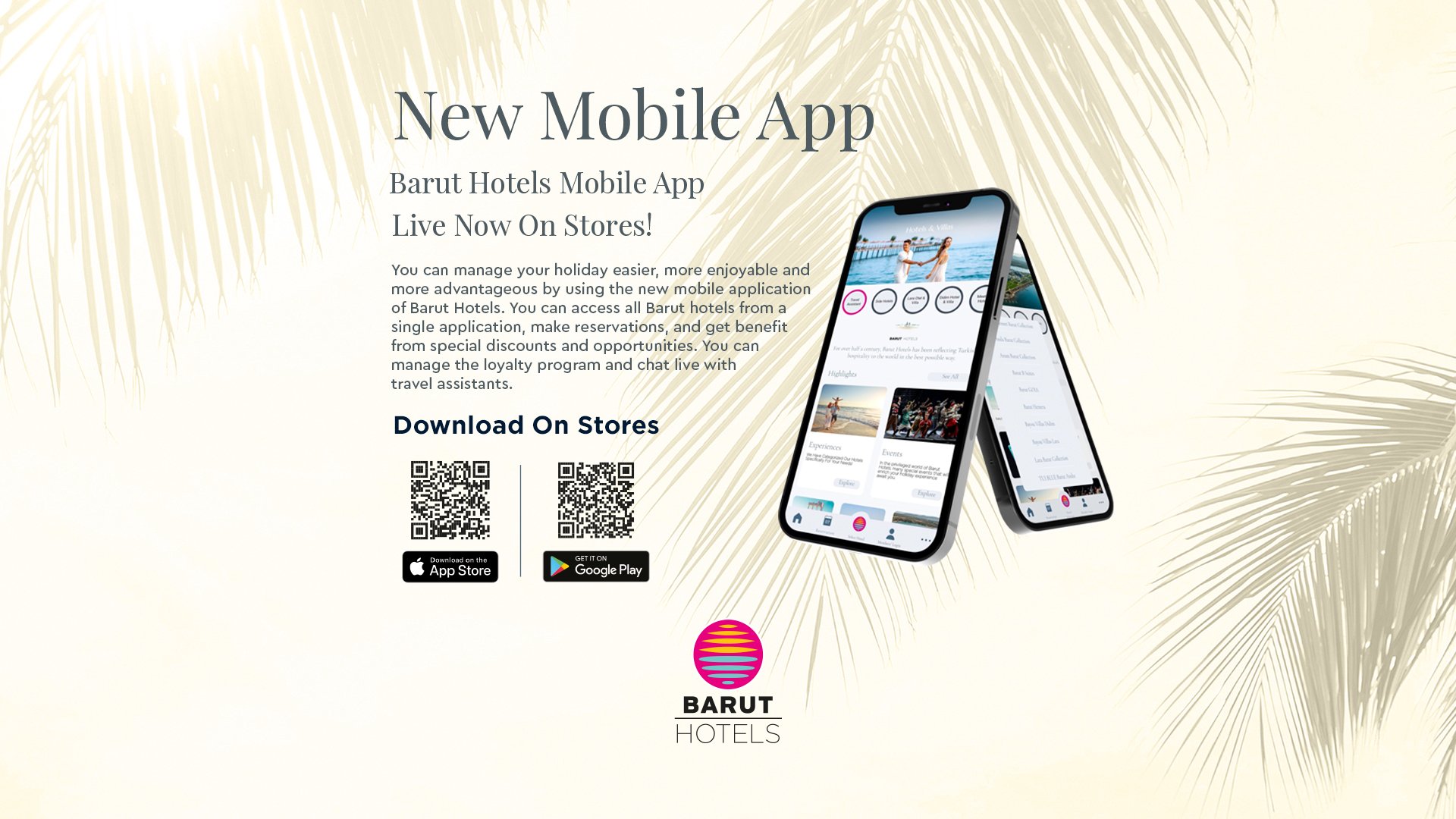 Мобильное приложение Barut Hotels Уже доступно для вашего телефона!