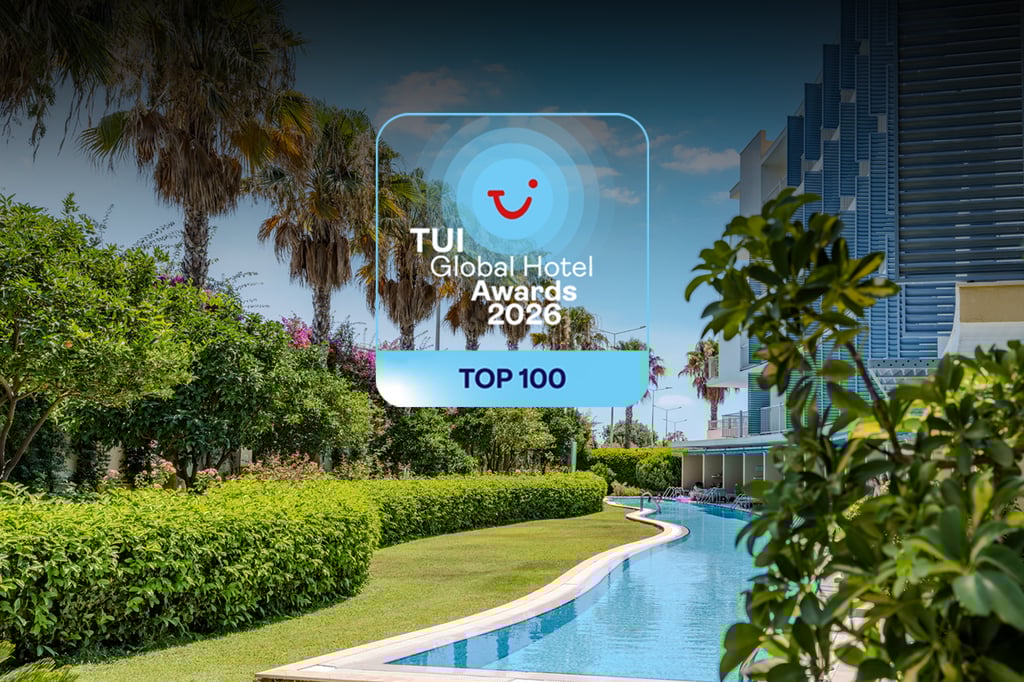 TUI BLUE Barut Andız Achieves Global Success by Entering the TUI Global Hotel Awards Top 100 Hotel List