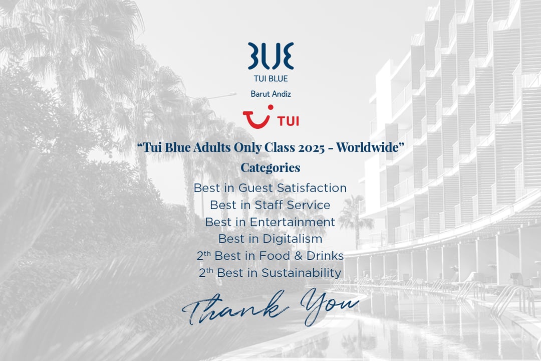 Tui Blue Barut Andız Receives ‘Tui Blue Adults Only Class 2025 - Worldwide’ Award