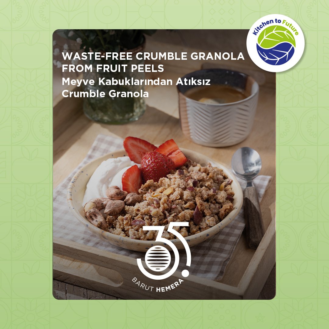 WASTE FREE CRUMBLE GRANOLA FROM FRUIT PEELS