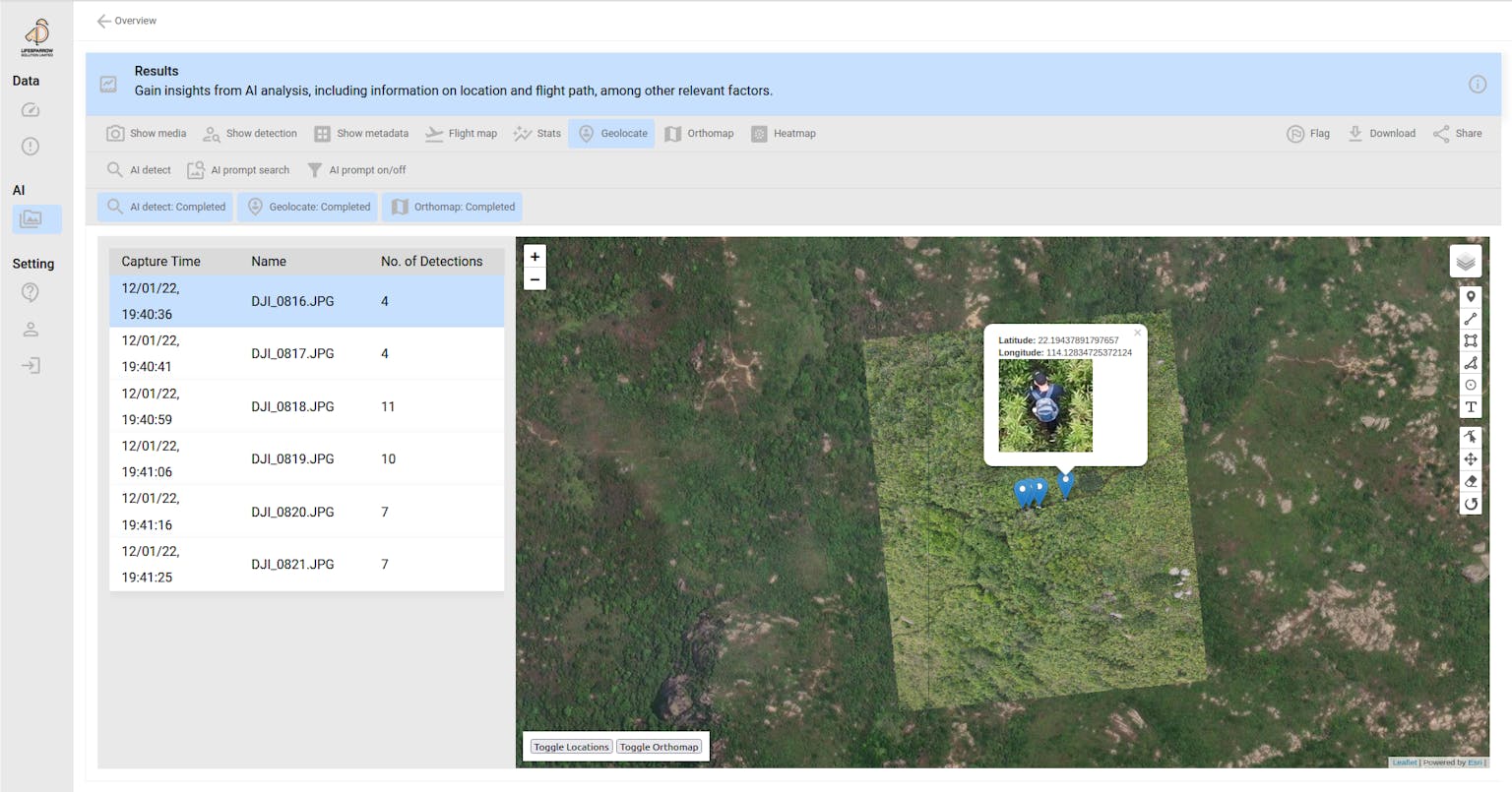 Detection Geo-location