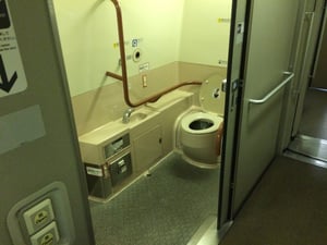 Shinkansen Accessibility - Wheelchair Toilet