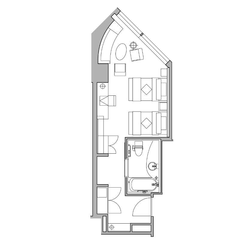 Strings by InterContinental, Tokyo - Accessible Room Layout
