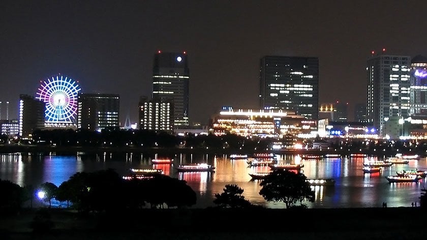 Odaiba at night