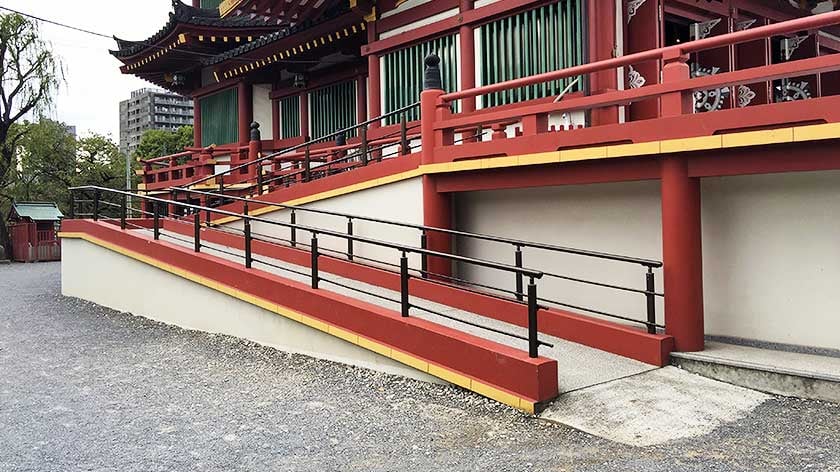 Ramp to Benten Hall at Ueno Park