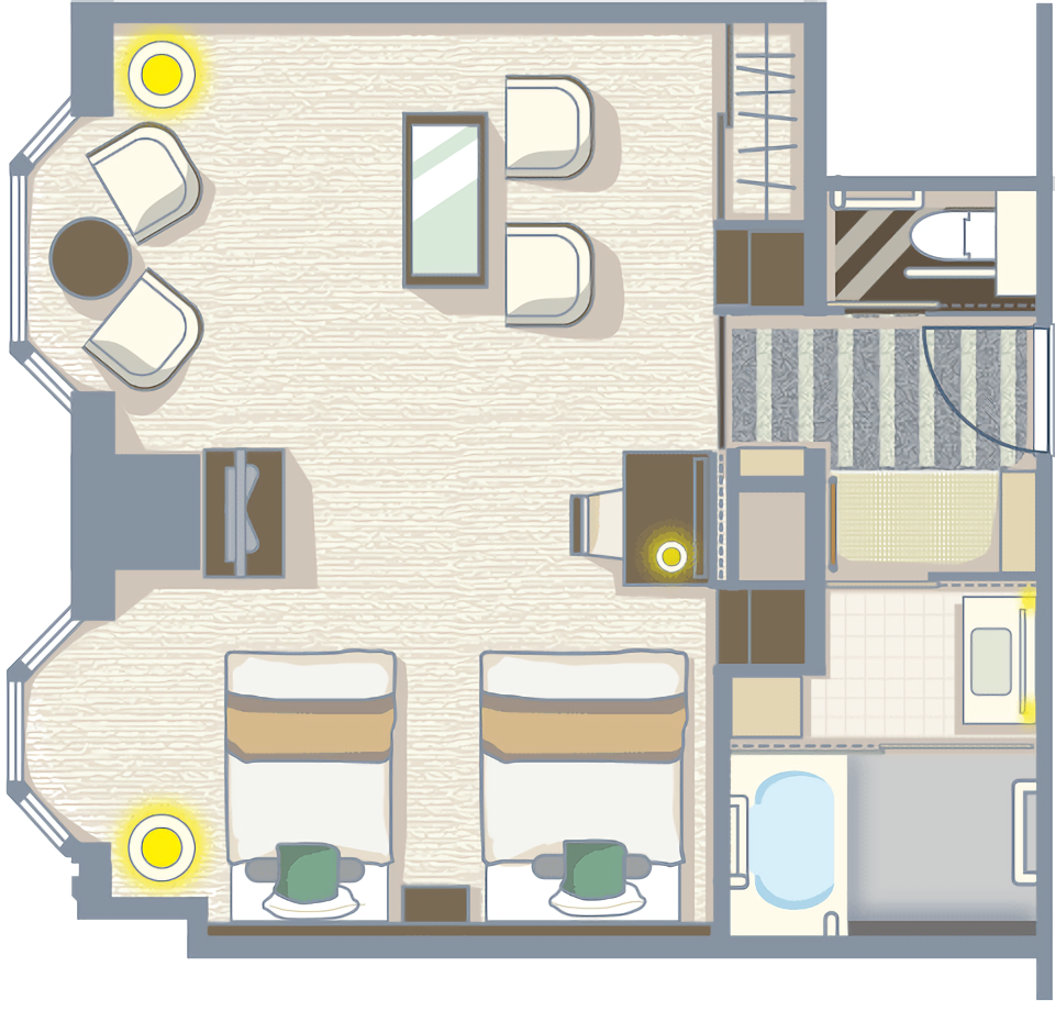 Asakusa View Hotel Accessible Room Layout