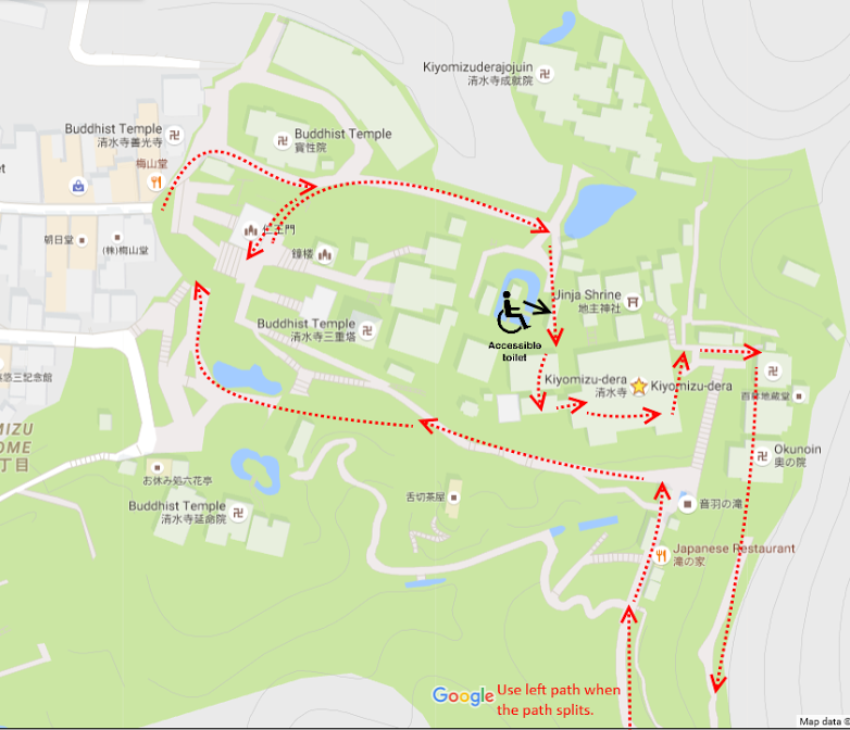 Accessible Route through Kiyomizu-dera