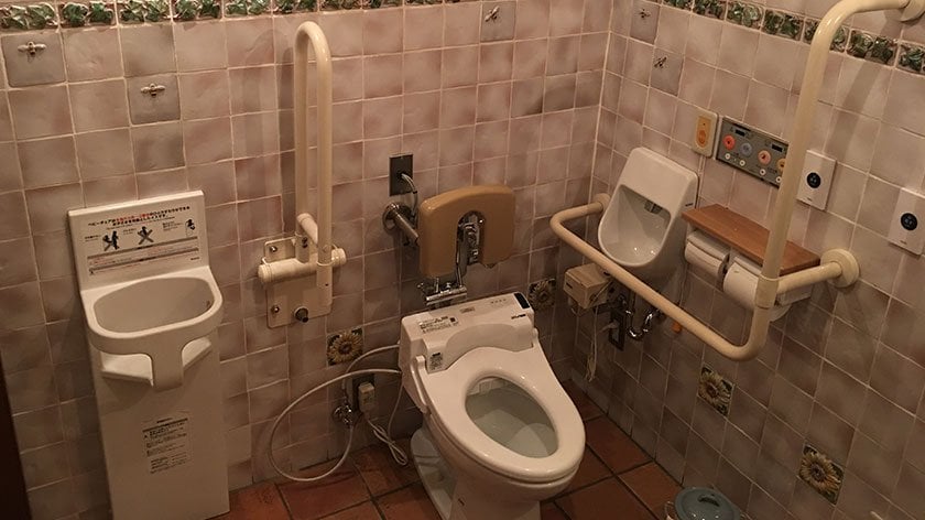 Accessible toilet at the Ghibli Museum