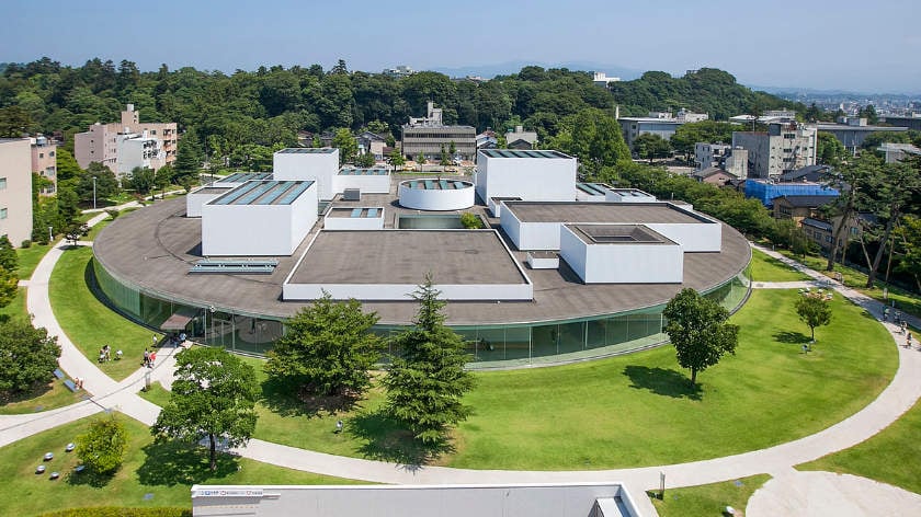 21st Century Museum of Contemporary Art from above