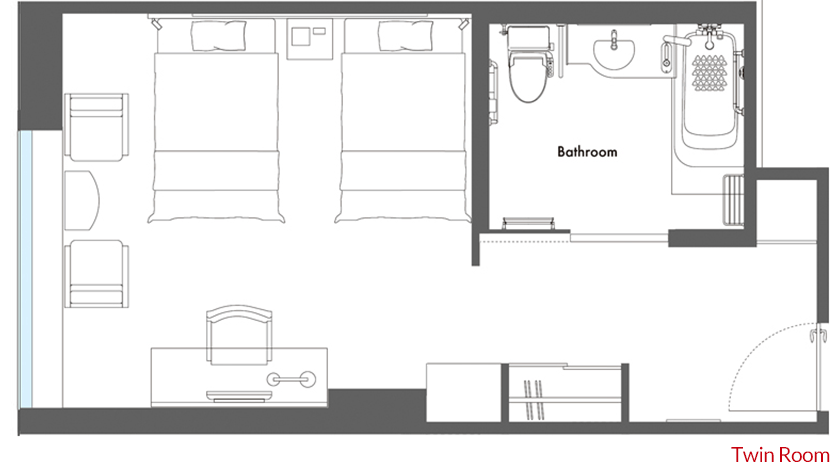 Hotel Metropolitan Tokyo Marunouchi Wheelchair Accessible Room - Twin
